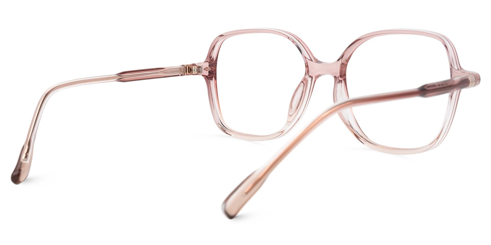 Pink Lenzie Square Frame Eyeglasses | Zeelool3