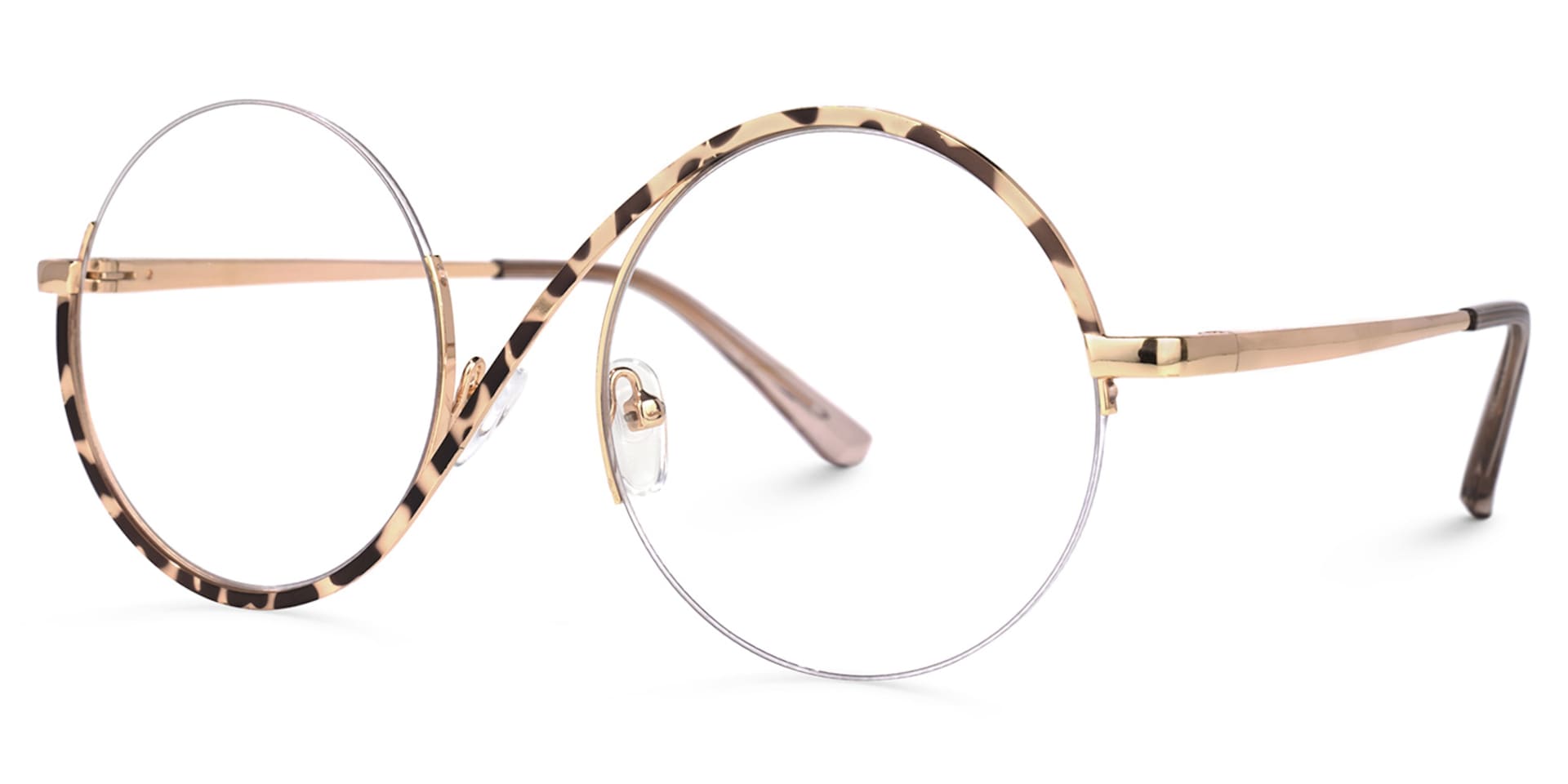 Flozif Tortoise Round Frame Glasses deals -Zeelool1