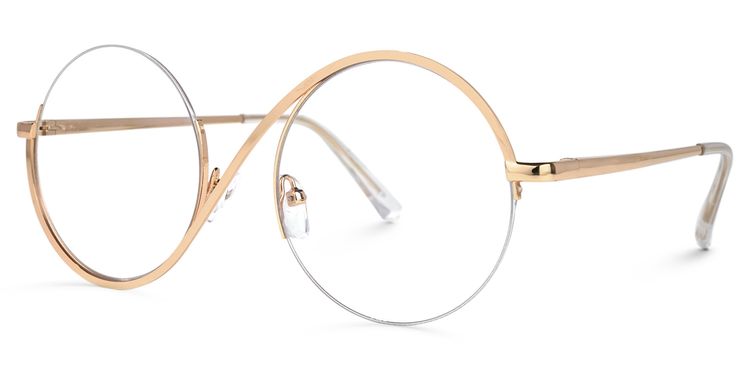 Flozif Round Gold Glasses