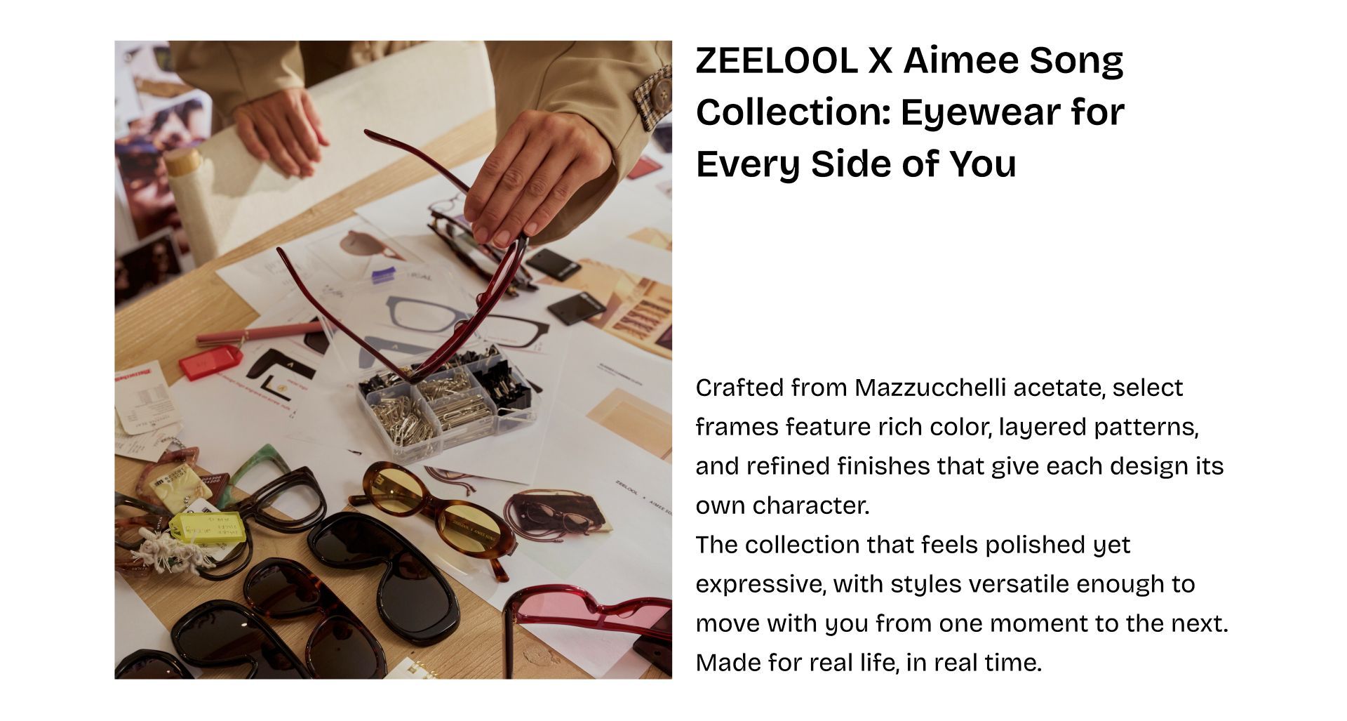 ZEELOOL x Aimee Song eyewear collection introduction