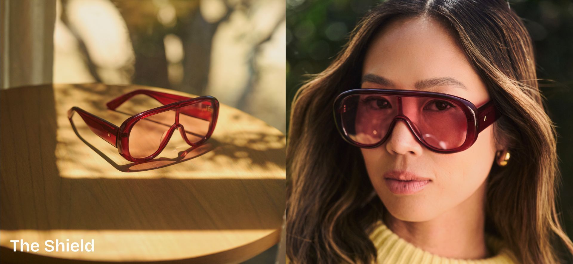 ZEELOOL x Aimee Song eyewear collection: the shield style