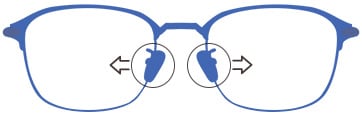Wire Frame Glasses High Adjustment