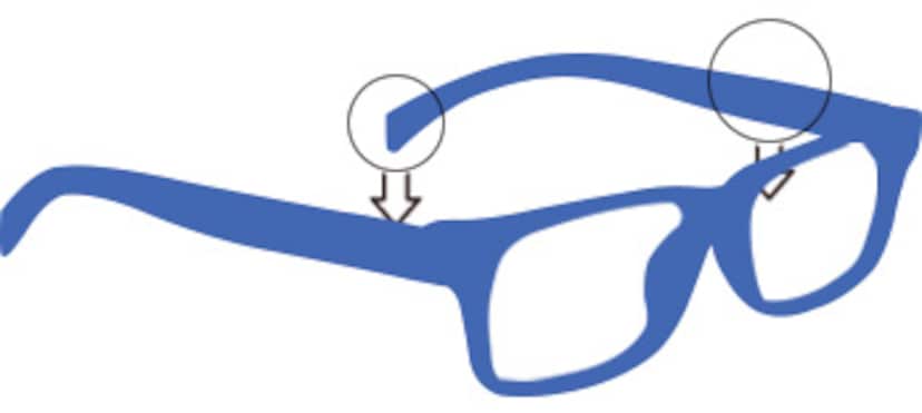 Plastic Frame Glasses Crooked Adjustment