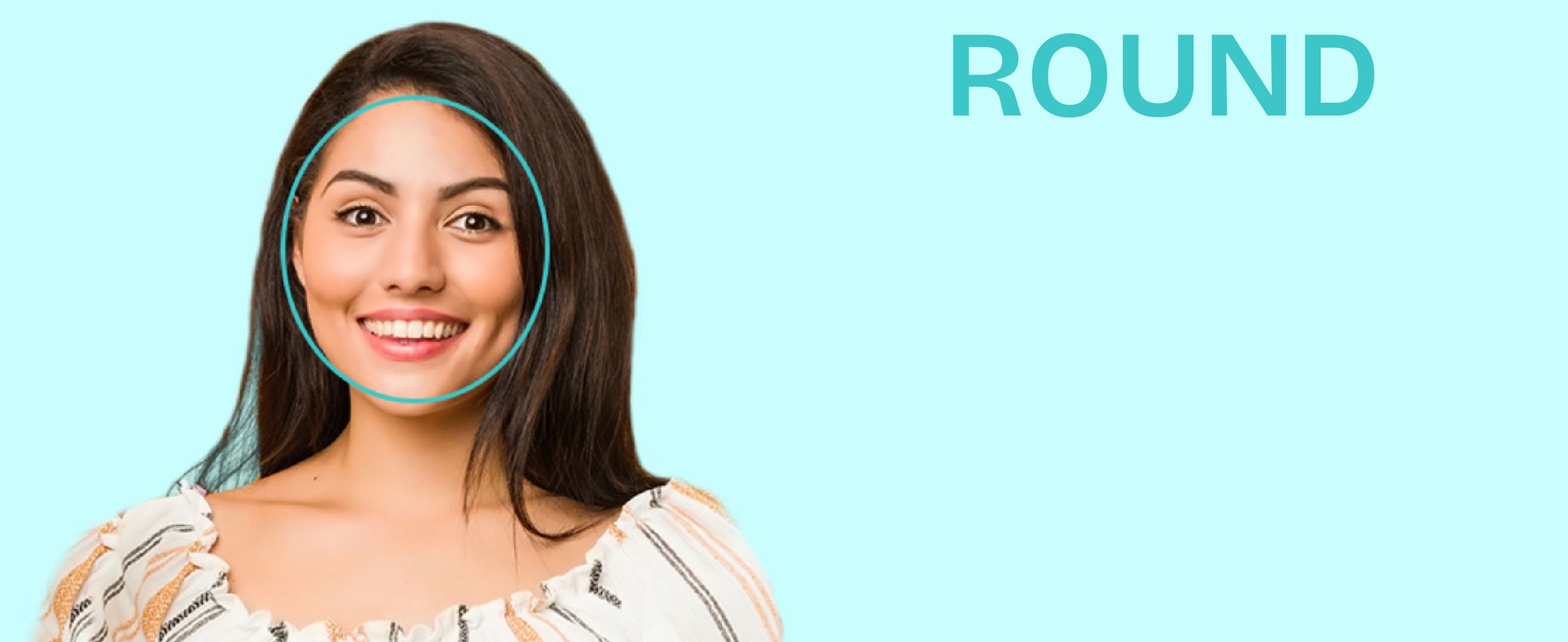 Round face shape